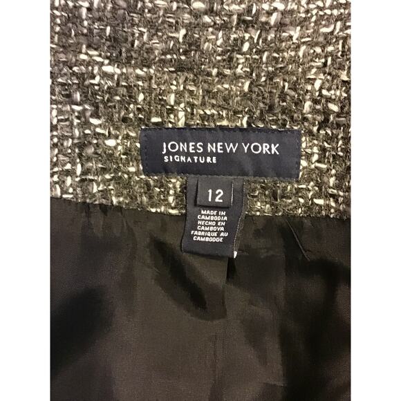 Jones‎ New York Women's Signature Collection Tweed Jacket Size 12 - Picture 4 of 16
